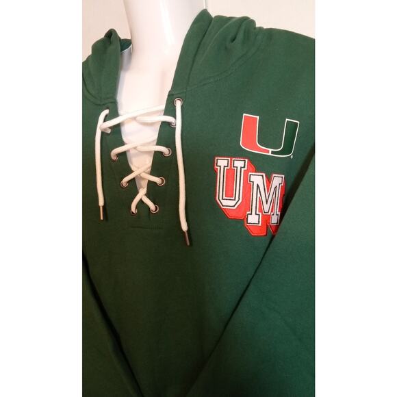 University of Miami Hurricanes Wear by Erin Andrews Pullover Hoodie Women's XL - Picture 2 of 6
